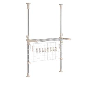 山善(YAMAZEN) 突っ張りキッチンラック 幅46×奥行10×高さ72-115cm