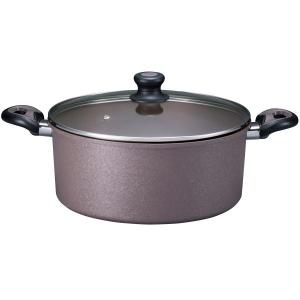 中山福 ベストコ IH 深型鍋 ハイキャセロール ダイヤモンドコート 28cm ND-8303 アリエッタネクスト