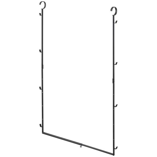 山崎実業 伸縮収納力アップ2段ハンガー スマート ブラック 5679 1箱