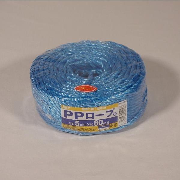 イワキ PPロープ 5MMX80M 青 IH-105-473B
