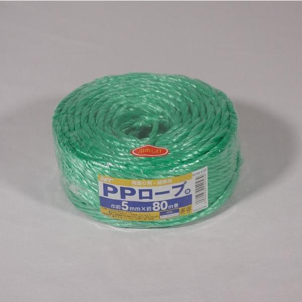 イワキ PPロープ 5MMX80M 緑 IH-105-473G