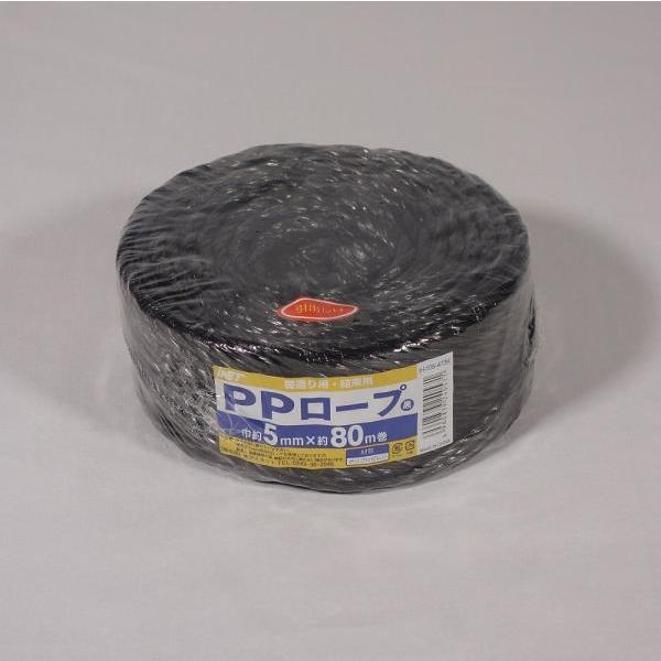 イワキ PPロープ 5MMX80M 黒 IH-105-473K