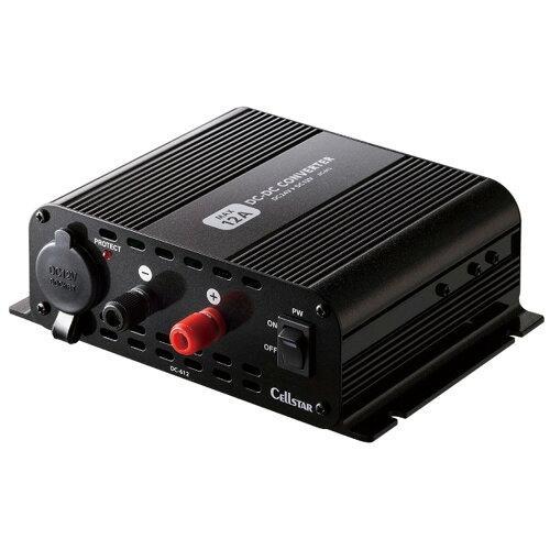 セルスター DC-DCコンバーター デコデコ 24V→12V MAX12A アイドリングストップ車対...