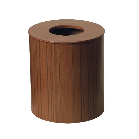 サイトーウッド 木製ルーム用ゴミ入れ　蓋付（チーク）９５１　中 VGM02951