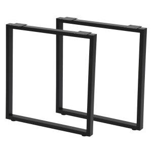 エイ・アイ・エス AIS テーブルキッツ 金属角枠脚ハイタイプ2本組 TBK-665ST BK