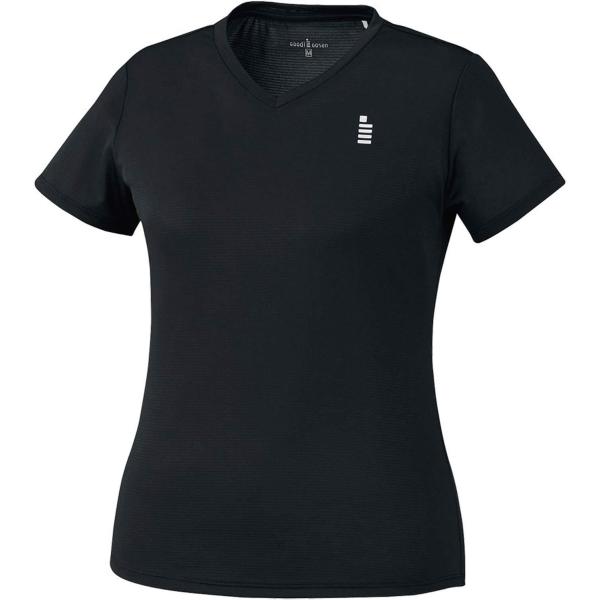 ゴーセン レディースゲームシャツ (T1965) 色 : ブラック サイズ S :