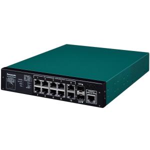 PANASONIC パナソニック 10ポート PoE給電スイッチングハブ GA-MLi8TPoE+(PN260893H)