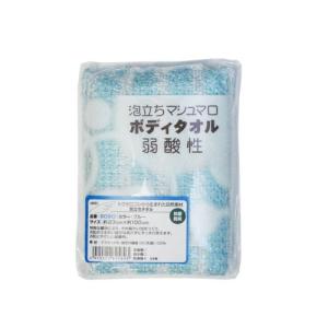 日本エンゼル 泡だちタオル ブルー 23cm×100cm