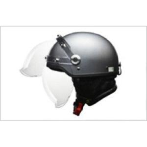 リード工業(LEAD) CROSS バブルシールド付き ハーフヘルメット LLサイズ(61-62cm未満) マットガンメタ CR-761 (1681323)