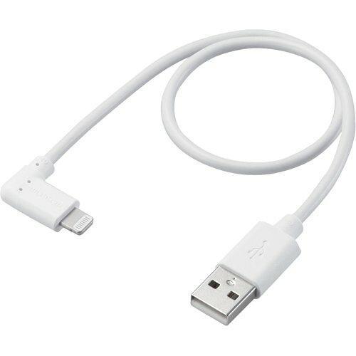 ELECOM エレコム MPA-UALL03WH Lightningケーブル/L字コネクタ/抗菌/0...