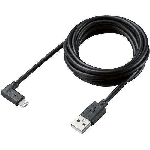 ELECOM エレコム MPA-UALL20BK2 Lightningケーブル/L字コネクタ/抗菌/...