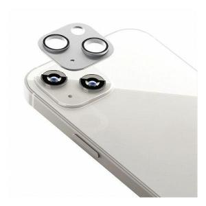 PGA iPhone 13 カメラプロテクター ガラス+アルミ シルバー(PG-21KCLG03SV)｜ecjoyecj30