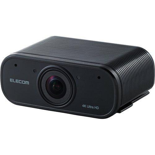 ELECOM エレコム Webカメラ/830万画素/4K対応/オートズーム機能付き/ブラック(UCA...
