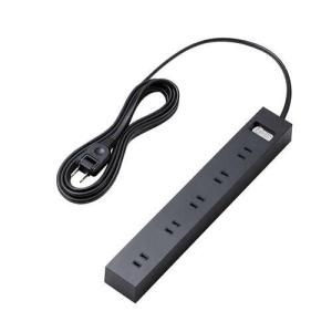 ELECOM（エレコム） 電源タップ 10個口 一括 スイッチ 付き上面5口+