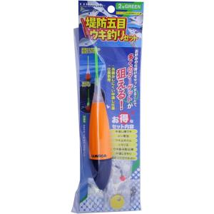 ルミカ(日本化学発光) ルミカ A21088 堤防五目ウキ釣りセット2号グリーン