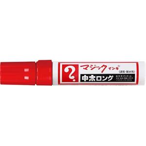 寺西化学工業 マジックインキ中太ロング インク色:赤