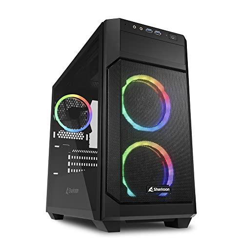 Sharkoon V1000W RGB マイクロタワーPCケース Micro-ATX / Mini-...