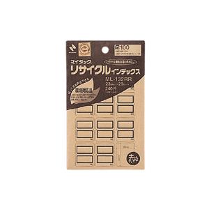 ニチバン マイタックリサイクル インデックス(ML-132RR アカ)「単位:フクロ」