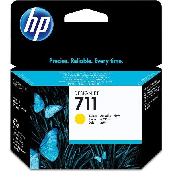 HP エイチピー HP711　インクカートリッジ イエロー29ml(CZ132A)