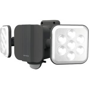 ムサシ RITEX LEDセンサーライト C-AC8160 防犯カメラ 8W×2灯 照らす