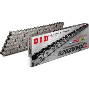 D.I.D バイク用チェーン カシメジョイント付属 525ZVM-X2-120ZB STEEL X-リング 必ず購入前に仕様をご確認下さい