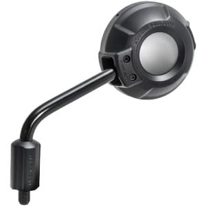 バイクミラー ナポレオン シャークミラー7 ブラック 防眩鏡 10mm 正逆