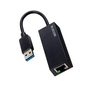 ELECOM エレコム 有線LANアダプタ/Giga対応/USB 5Gbps/Type-A/ブラック(EDC-GUA3V2-B)