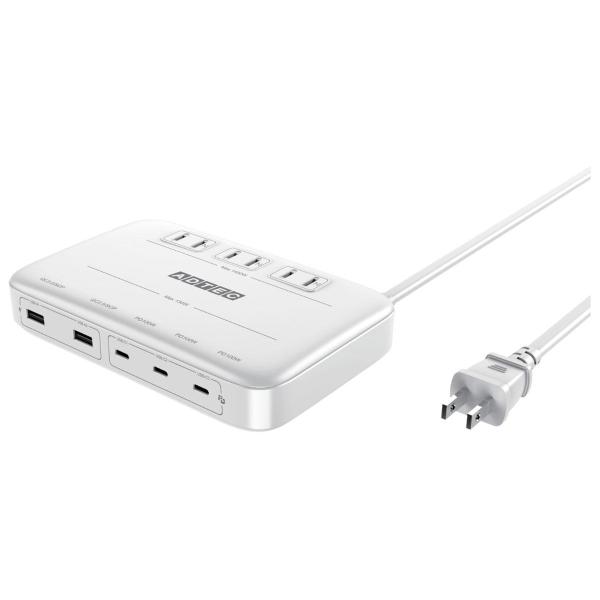 Power Delivery 3.0対応 卓上電源タップ 8in1/AC 3ポート/USB 130W...