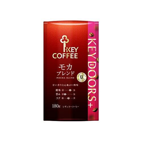 KEYCOFFEE キーコーヒー #KEY DOORS+レギュラーコーヒー 豆 モカブレンド 180...