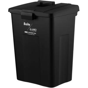 ゴミ箱 フタ付き 70L 屋外 ワンタッチ開閉 大容量 ブラック 幅47×奥行40×高さ65cm ELB-TOP70 Boite e-LABO タッチオープン
