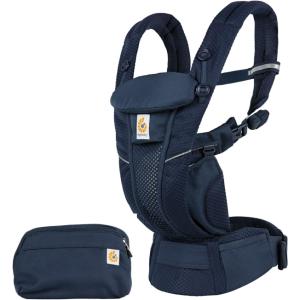 ERGOBABY エルゴベビー 抱っこひも OMNI Breeze ミッドナイトブルー メッシュ素材 通気性 日本正規品 CREGBCZ360PMIDBLU