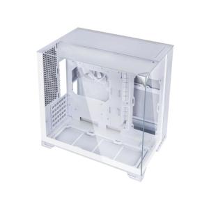 O11 Vision-M White 三面パノラマガラス採用 デュアルチャンバー構造 MicroATXケース ホワイトモデル LLI-O11VMW