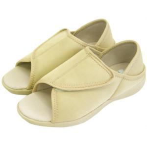 神戸生絲 コベス TioTioティオティオ抗菌かかとが踏めるルームシューズ LL KT-2 ベージュ