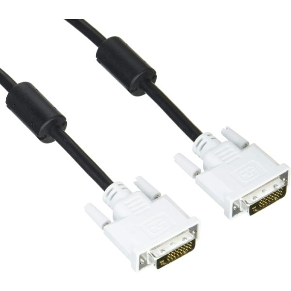 ELECOM エレコム DVIデュアルリンクケーブル 1.0m/DVI-D24pinオス-DVI-D...