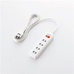 ELECOM エレコム 雷ガードタップ/一括スイッチ/4個口/2.5m/ホワイト T