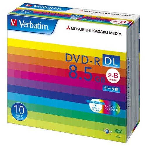 VERBATIM Verbatim製 データ用DVD-R DL 片面2層 8.5GB 2-8倍速 ワ...