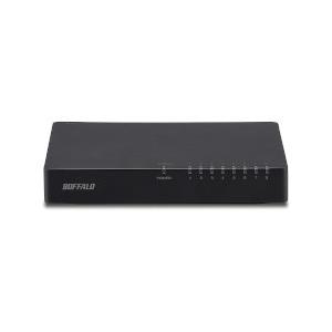 BUFFALO バッファロー LSW4-TX-8EP/BKD 10/100Mbps対応 スイッチング...