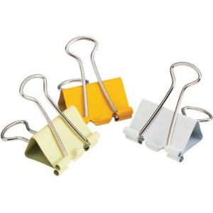 カウネット ダブルクリップ 黄色ミックス 小19mm 10個入