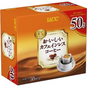 UCC 上島珈琲 おいしいカフェインレスコーヒー ドリップコーヒー 1箱(50袋) 119095