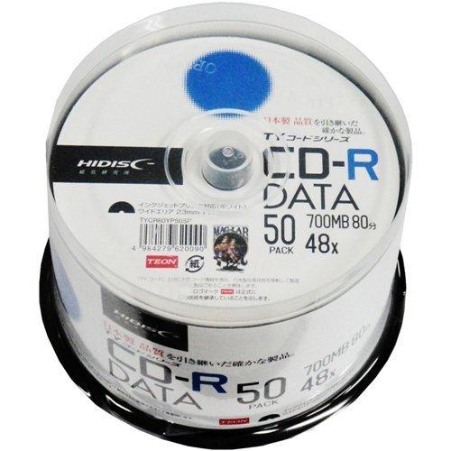 磁気研究所 HI DISC TYCR80YP50SP データ用CD-R 700MB 2-48倍速 ス...