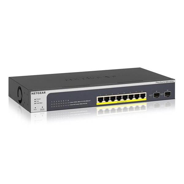 NETGEAR ネットギア GS510TPP 「ライフタイム」 PoE+(190W) ギガ8P L2...