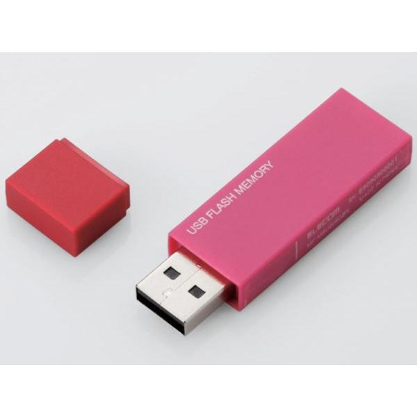 ELECOM エレコム MF-MSU2B32GPN キャップ式USBメモリ ピンク 32GB