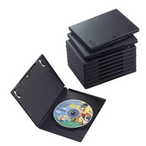 ELECOM エレコム DVDトールケース 標準サイズ 1枚収納 10個セット CCD-DVD03BK｜ecjoyecj30