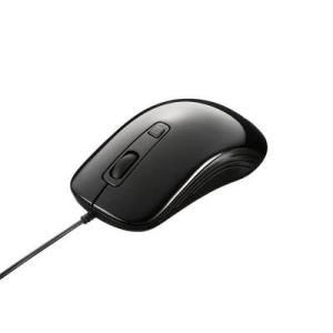 BUFFALO バッファロー 有線 レーザー式マウス 3ボタンタイプ ブラック(BSMLU050BK...