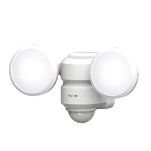 ムサシ RITEX LEDセンサーライト C-AC8160 防犯カメラ 8W×2灯