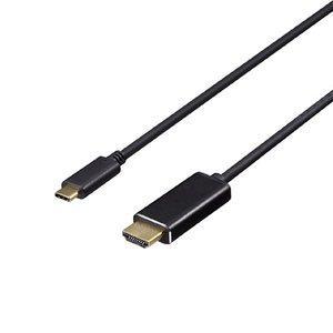 BUFFALO バッファロー ディスプレイ変換ケーブル USB Type-C-HDMI 1m ブラッ...