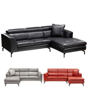 ニトリ　本革カウチソファ　4人掛け ニトリ 本革カウチソファ (アネーロ LC スタンダードタイプ NB