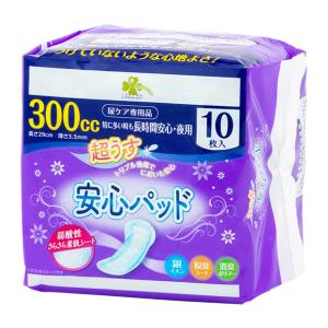 くらしリズム リブドゥ 超うす 安心パッド 300cc 特に多い時も長時間安心・夜用 10枚 | 尿ケア用品 軽失禁パッド｜eckyorindo2525