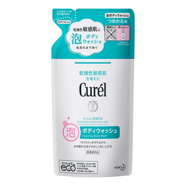 【医薬部外品】 花王 キュレル 薬用 泡ボディウォッシュ 泡で出るタイプ 詰替 380mL ◆ ●