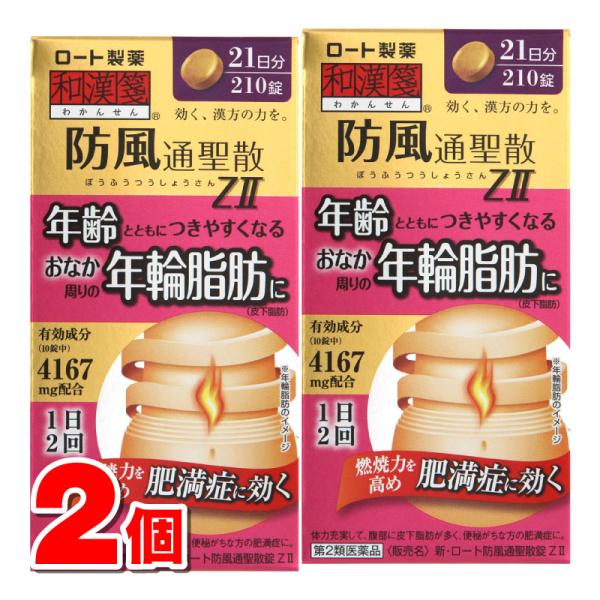 【第2類医薬品】 ロート製薬 新ロート防風通聖散錠Z2 210錠　×2個 【セルフメディケーション税...